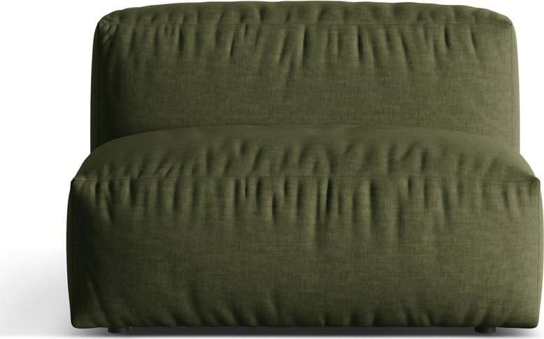 Zelený modul pohovky (středový díl) Martina – Micadoni Home