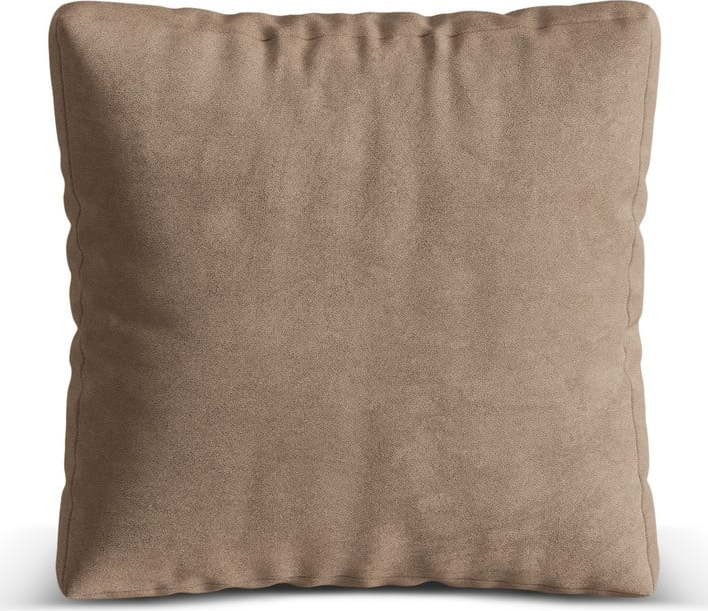 Světle hnědý polštář k modulární pohovce z textilie bouclé Martina – Micadoni Home