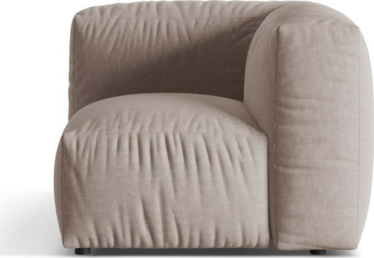Béžový modul pohovky (variabilní roh) Martina – Micadoni Home