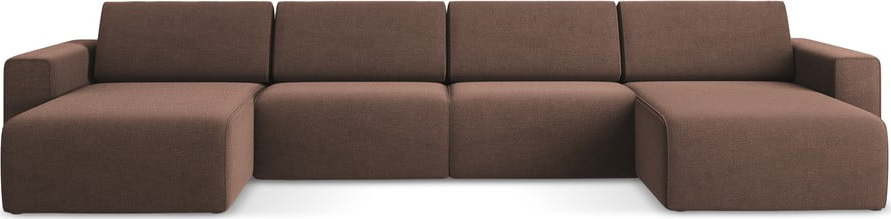 Růžová rohová pohovka Kalea – Makamii