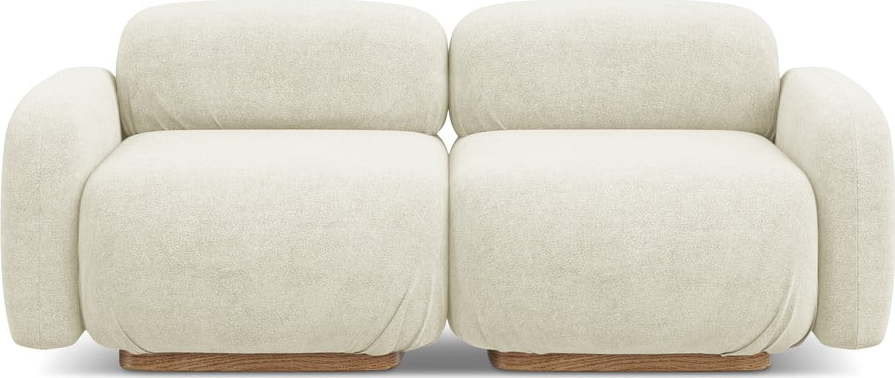 Krémová modulární pohovka z textilie bouclé 190 cm Ailani – Makamii