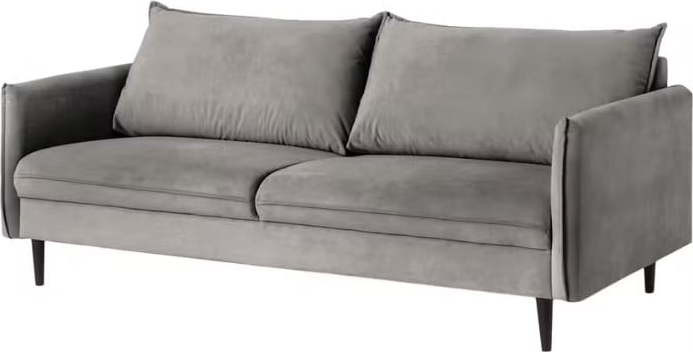 Šedá sametová pohovka 203 cm Juli – Ropez