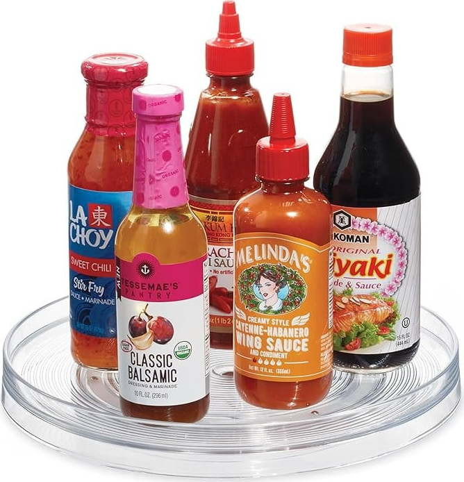 Otočný plastový organizér na kořenky ø 29 cm Linus – iDesign