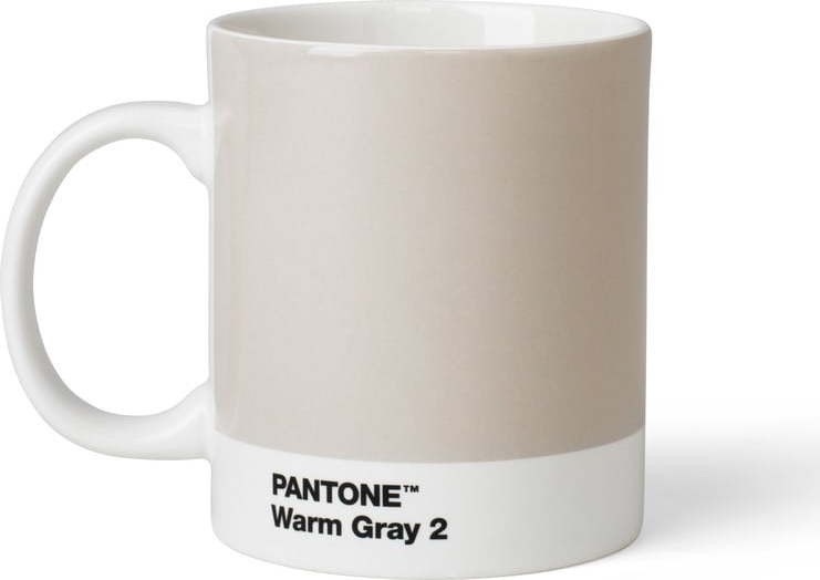 Šedý keramický hrnek 375 ml Warm Gray 2 – Pantone