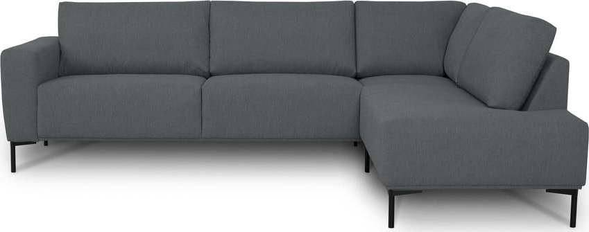 Antracitová rohová pohovka (pravý roh) Loosdrecht – Scandic
