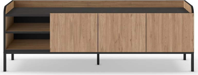 TV stolek v dekoru dubu v přírodní barvě 160x55x42 cm Adara – Marckeric