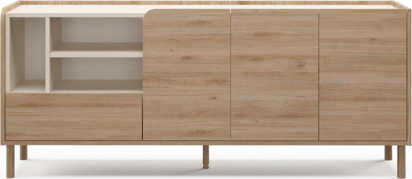 Komoda v dekoru dubu v přírodní barvě 180x75,5x44 cm Monza – Marckeric