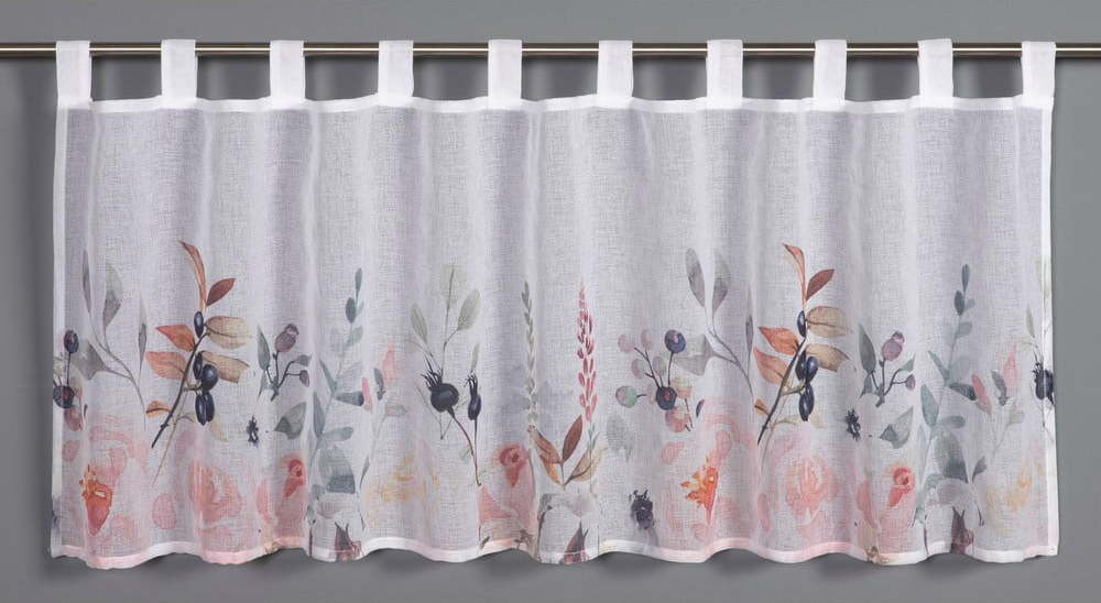 Bílá záclona 135x245 cm Floral – Sehlbach