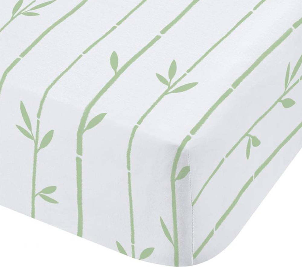 Bílé napínací dětské prostěradlo na jednolůžko 90x190 cm Panda Paws – Catherine Lansfield