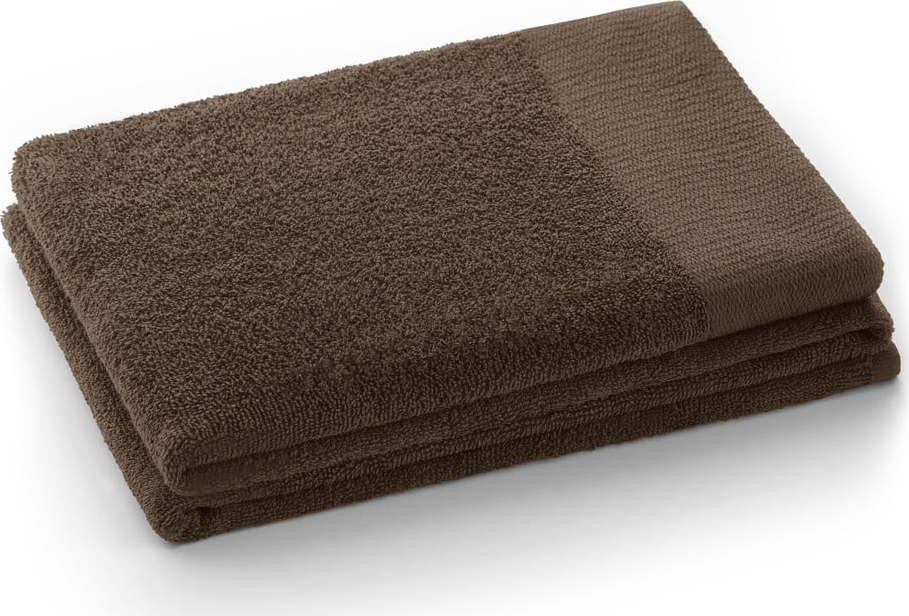 Hnědá froté bavlněná osuška 70x140 cm Amari – Restilo