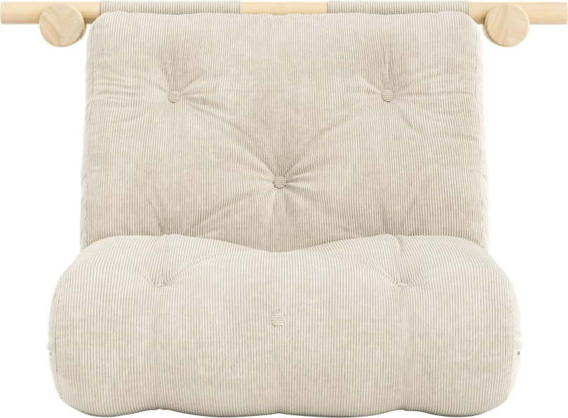 Krémové manšestrové křeslo Hooked – Karup Design