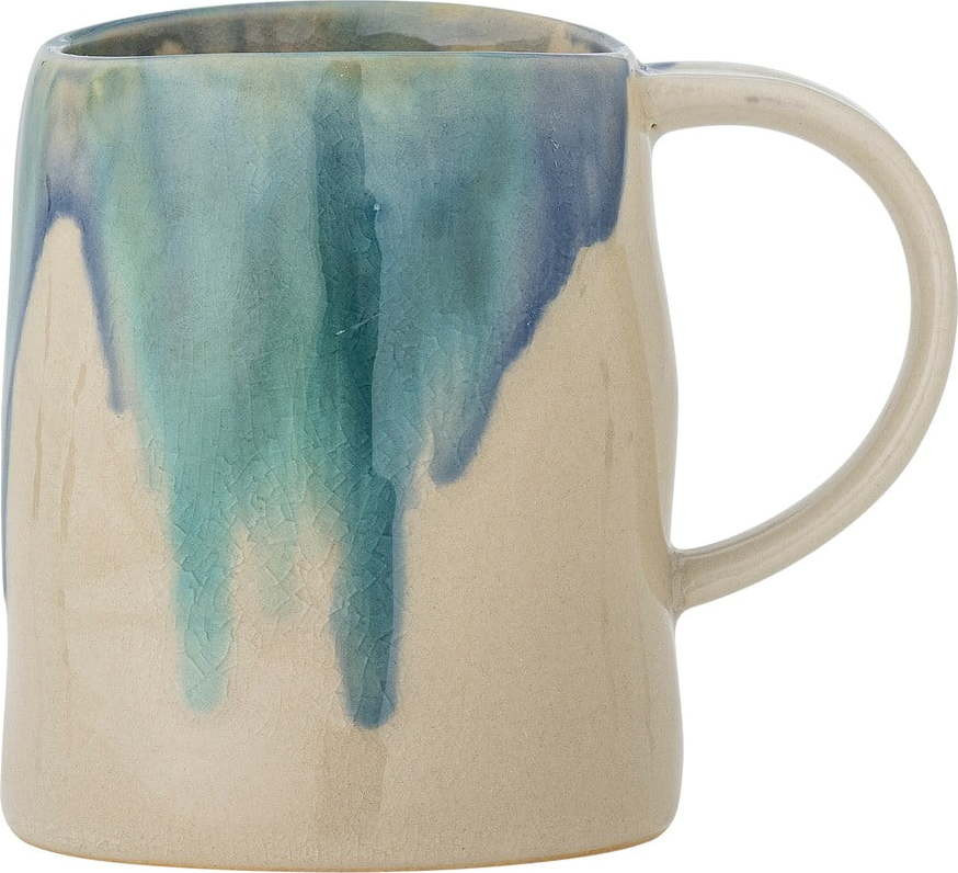 Modrý/béžový hrnek z kameniny 450 ml Yori – Bloomingville