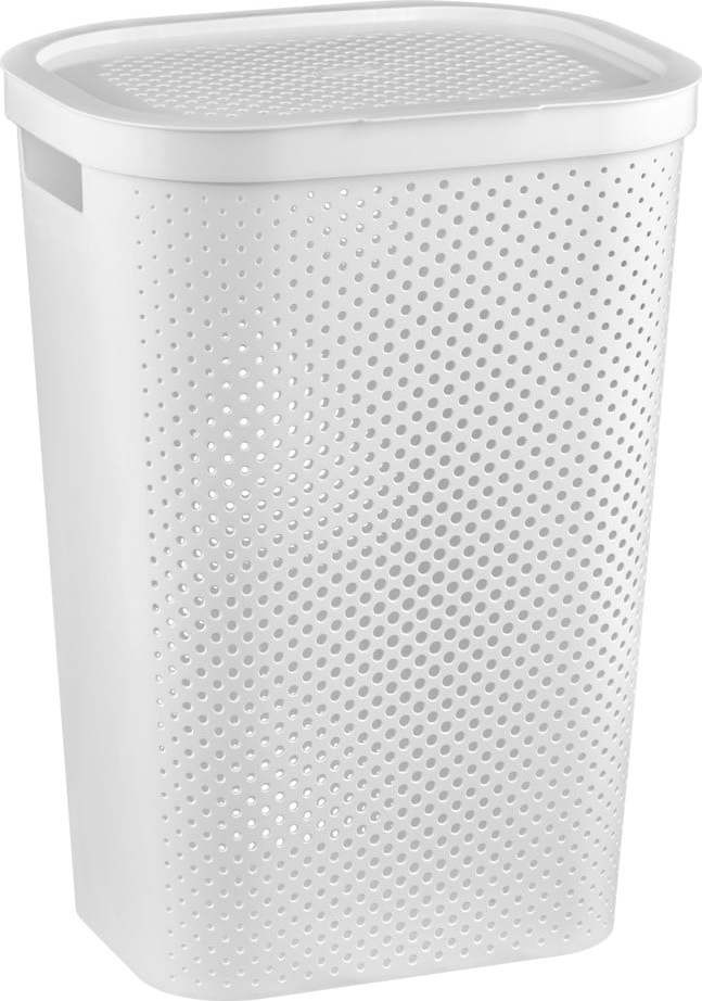 Bílý plastový koš na prádlo 60 l Infinity – Curver