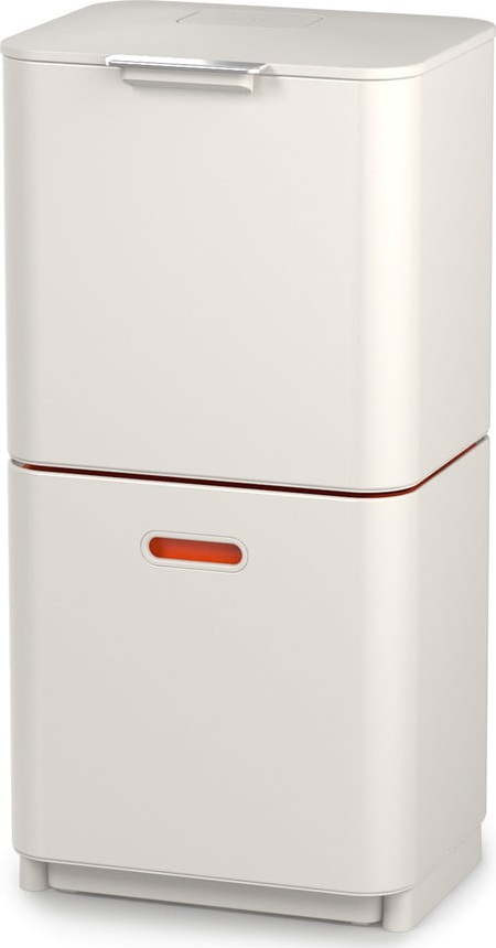 Béžový ocelový odpadkový koš na tříděný odpad 60 l Totem Max – Joseph Joseph