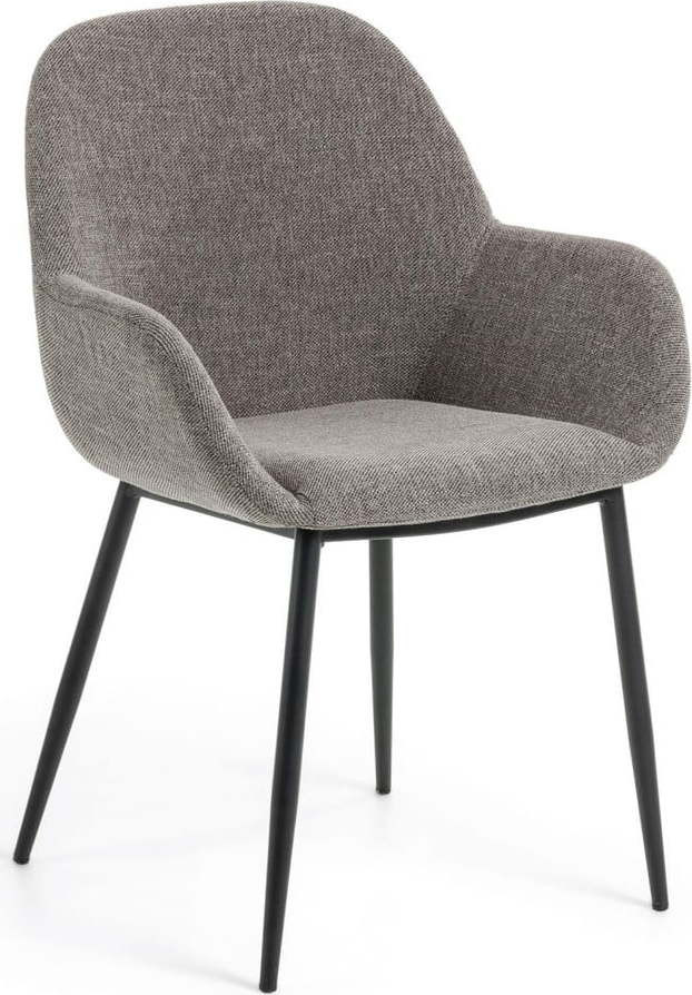 Šedá jídelní židle Konna – Kave Home