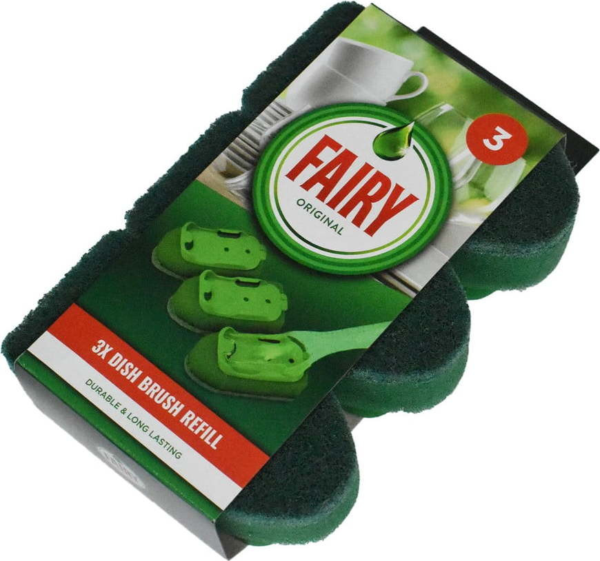Náhradní houbičky ke kartáči na nádobí v sadě Fairy – Addis