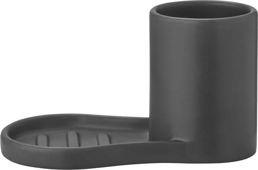 Černý kameninový stojan na mycí prostředky Piro – Blomus