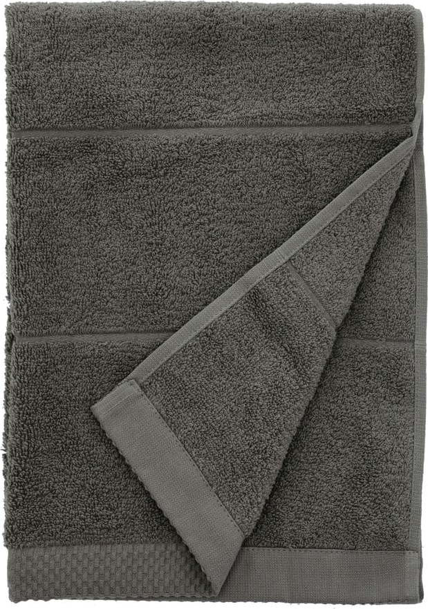 Tmavě šedý froté bavlněný ručník 50x100 cm Line – Södahl