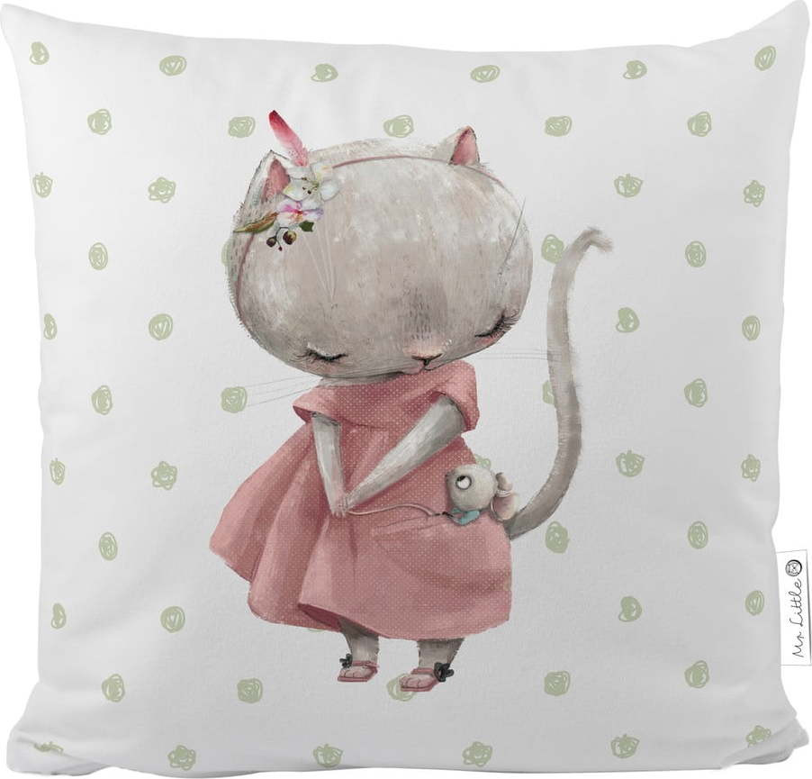 Bavlněný dětský polštář Butter Kings Mouse, 45 x 45 cm