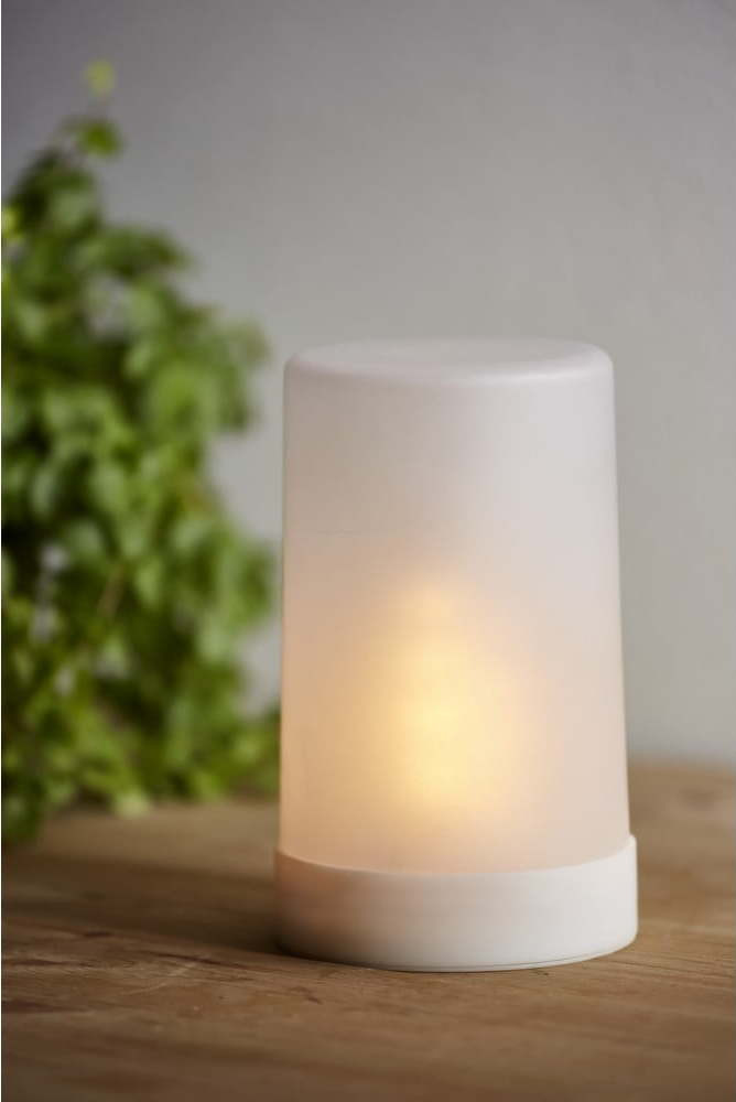 Bílá LED světelná dekorace Star Trading Flame Candle, výška 14,5 cm