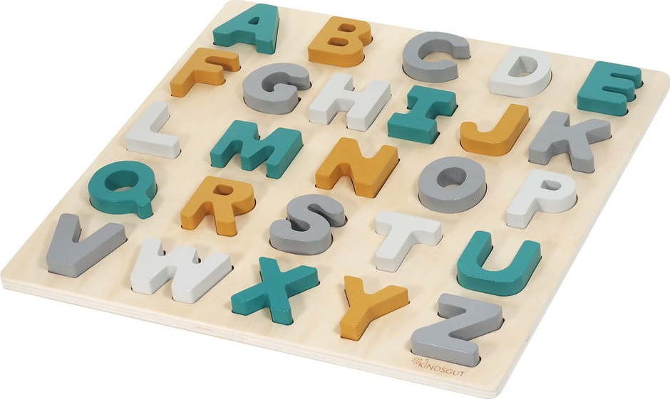 Dřevěné vkládací puzzle (počet dílků 25) Caspar – Kindsgut