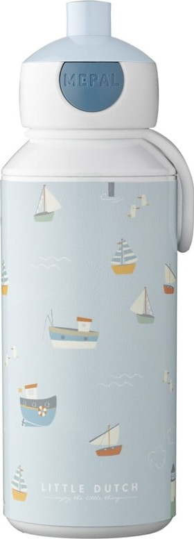 Dětská lahev v bílé a světle modré barvě 400 ml Sailors bay – Mepal
