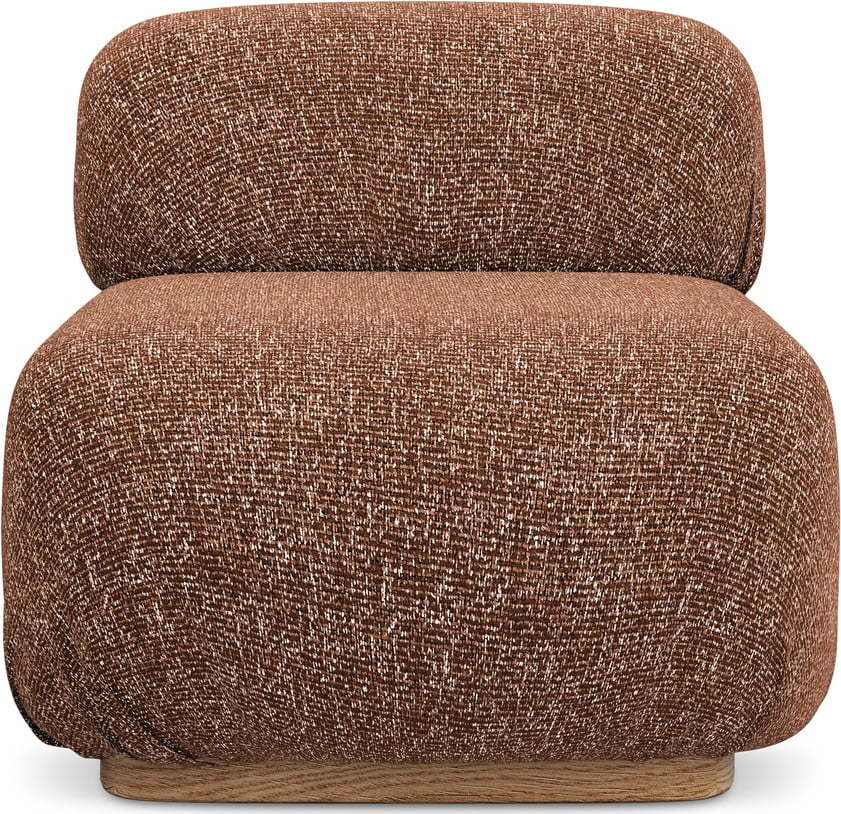 Oranžový/hnědý modul pohovky Ailani – Makamii