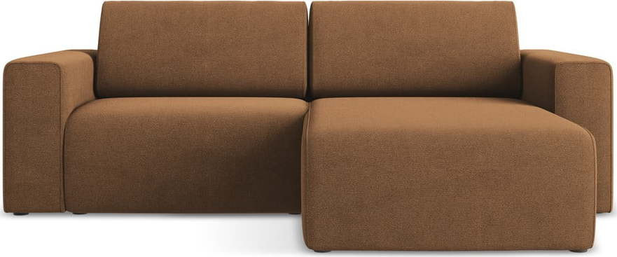 Oranžová rohová pohovka (pravý roh) Kalea – Makamii