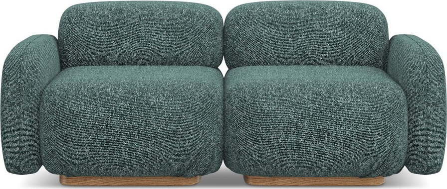 Tyrkysová modulární pohovka 190 cm Ailani – Makamii