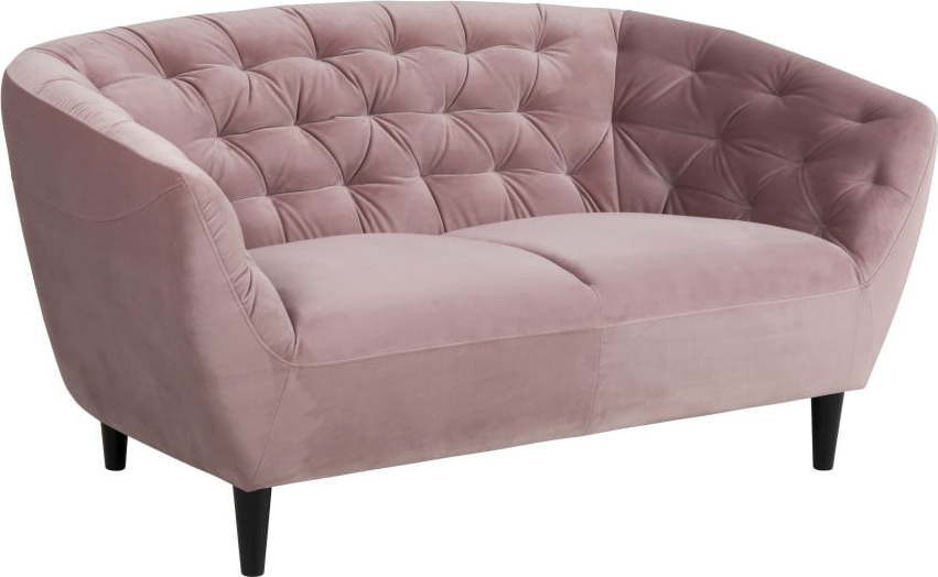 Růžová pohovka Actona Ria, 150 cm