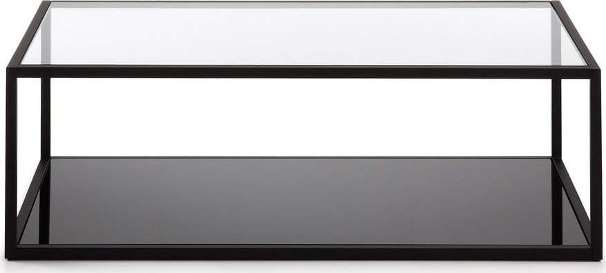 Černý konferenční stolek Kave Home Green Hill, 110 x 60 cm