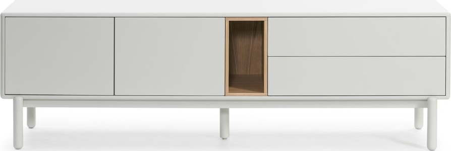 Bílý TV stolek 180x56x40 cm Corvo – Teulat