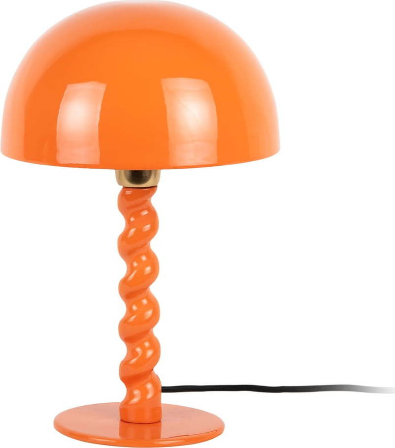 Oranžová stolní lampa s kovovým stínidlem (výška 39 cm) Prisa – Leitmotiv