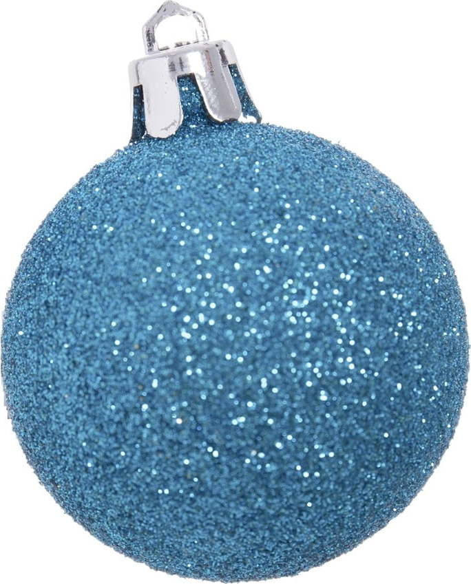 Modré vánoční ozdoby v sadě 12 ks Casa Selección, ⌀ 4 cm