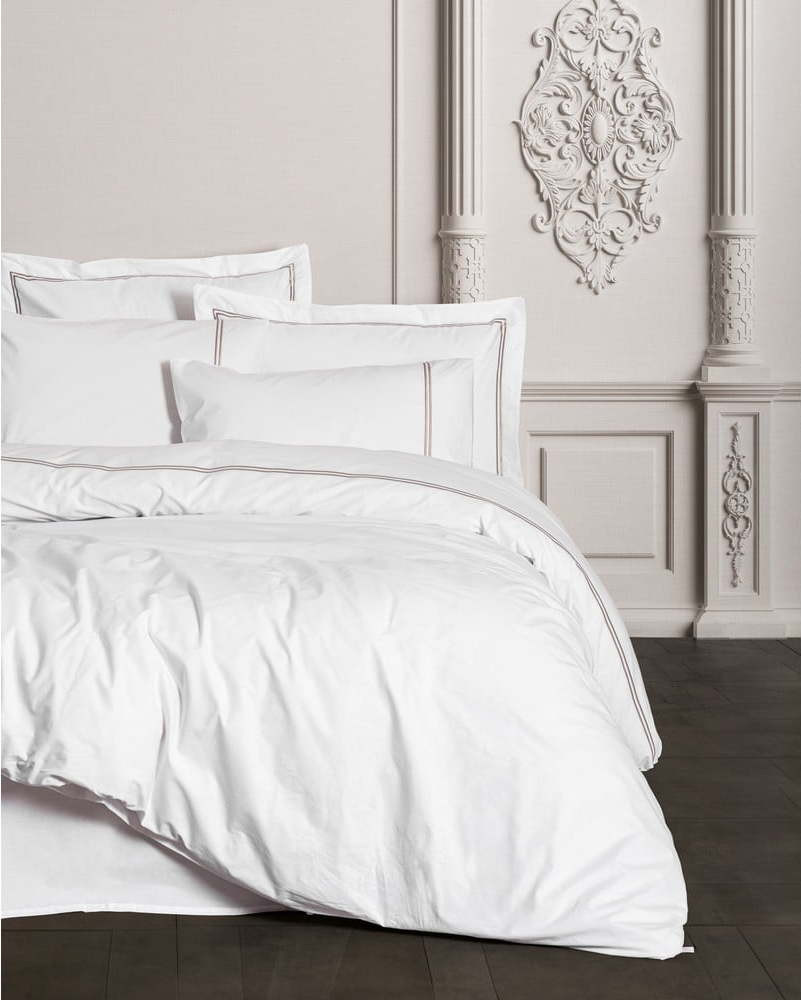 Bavlněné povlečení s prostěradlem Mehves, 200 x 220 cm