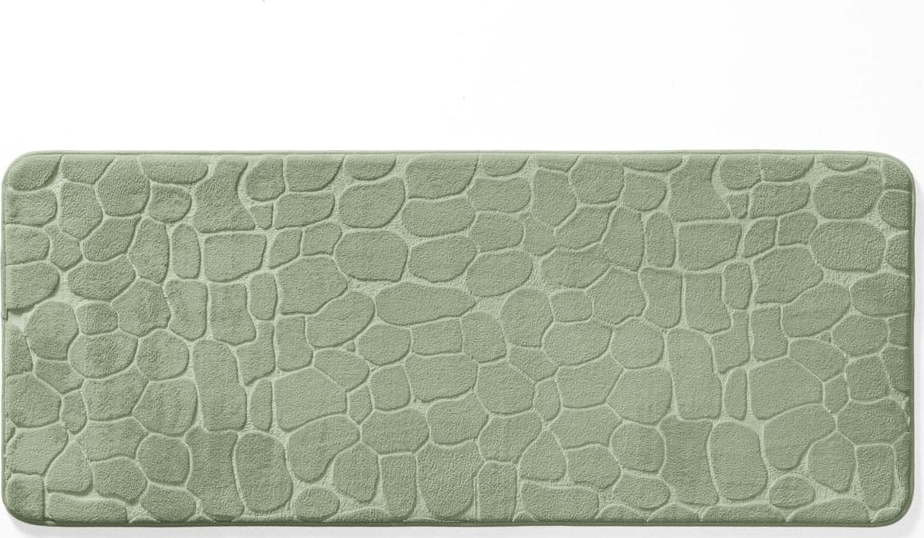 Zelená koupelnová předložka 50x120 cm Ricochet – douceur d'intérieur