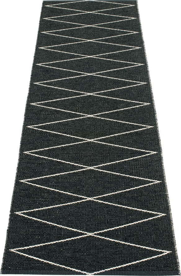 Černý vnitřní a venkovní běhoun 70x240 cm Max Black – Pappelina