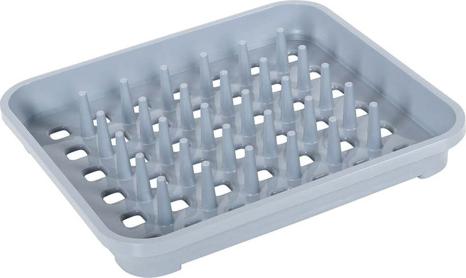 Šedý plastový odkapávač 38x33,5 cm Eco Range – Addis