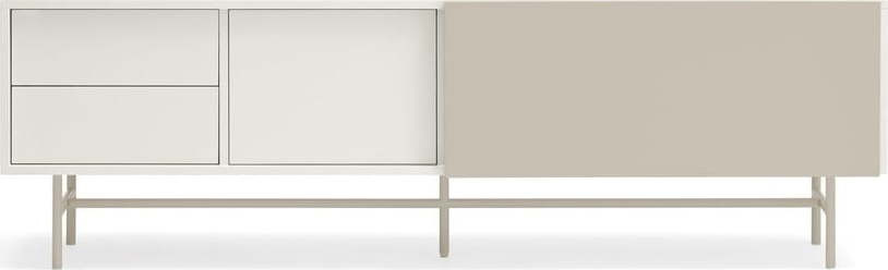 Béžovo-krémový TV stolek 180x56 cm Nube – Teulat