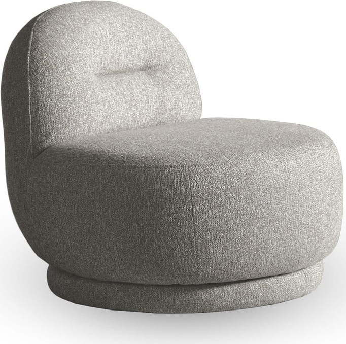Světle šedé křeslo Ovo – Miuform