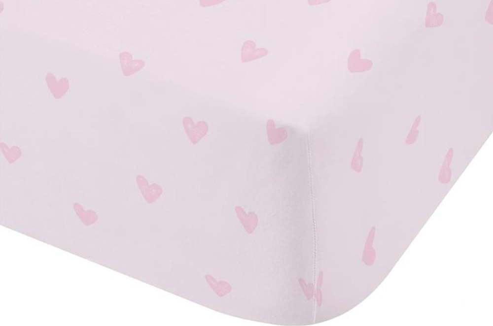 Růžové napínací dětské prostěradlo na jednolůžko/na vysokou matraci z mikrovlákna 90x190 cm Soft as a Cloud – Catherine Lansfield