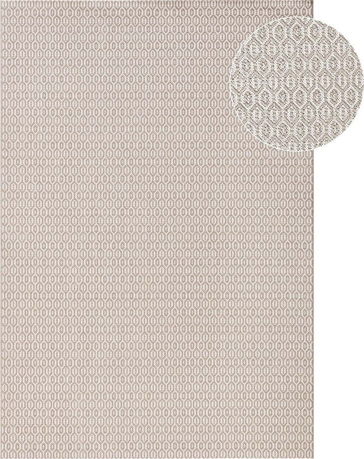 Šedý venkovní koberec NORTHRUGS Coin, 160 x 230 cm