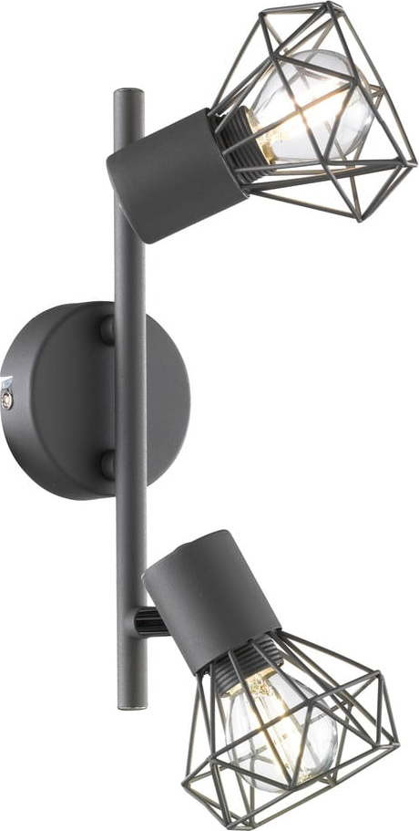 Černé bodové svítidlo 8x25 cm Ran – Fischer & Honsel