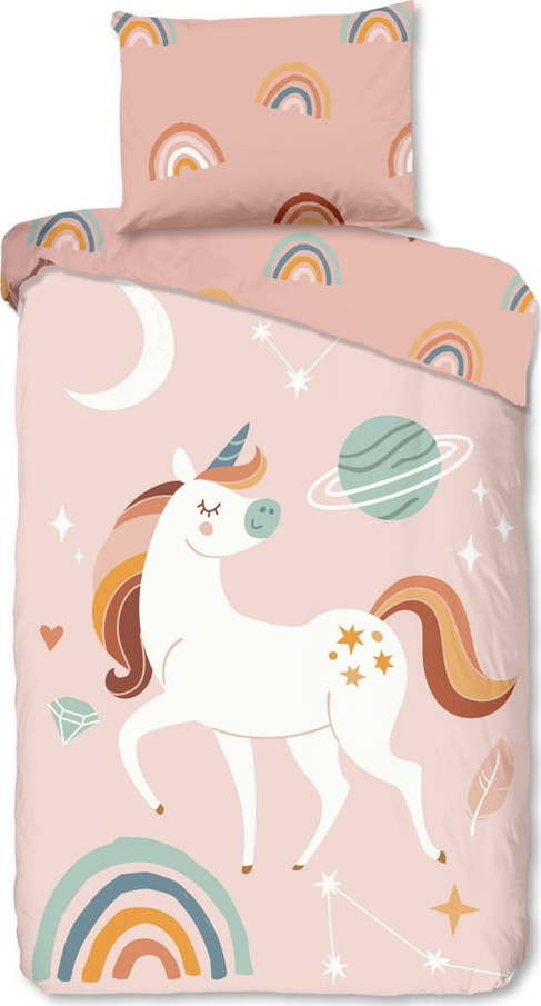 Flanelové dětské povlečení na jednolůžko 140x200 cm Unidance – Good Morning