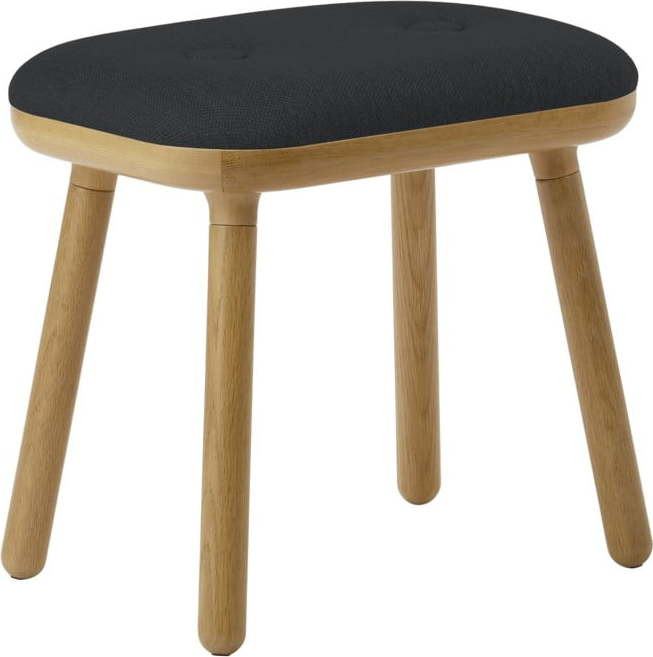 Stolička v antracitovo-přírodní barvě Paff Tall – UMAGE