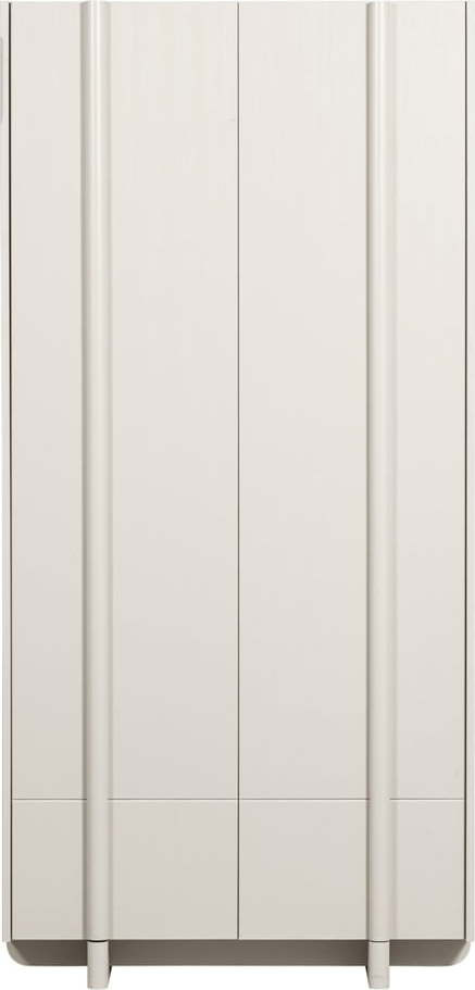 Krémová modulární skříňka z borovicového dřeva 101x210 cm Basu – WOOOD