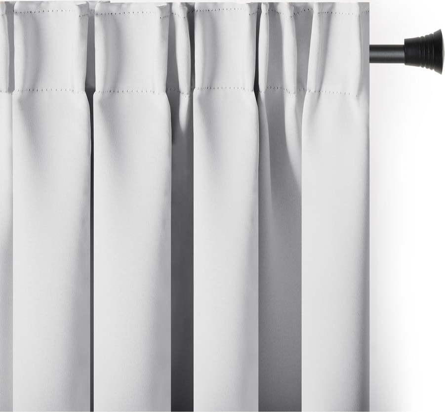 Bílý zatemňovací termo závěs 140x245 cm Pleat – Restilo
