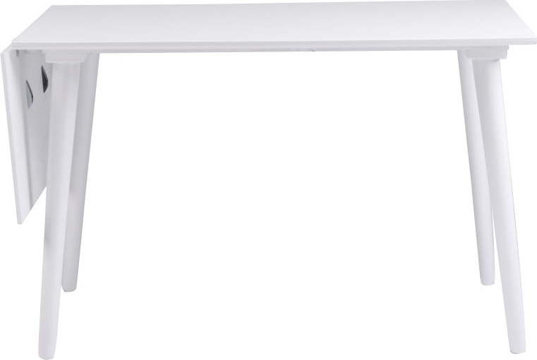 Bílý jídelní stůl Rowico Lotte Leaf, 120 x 80 cm