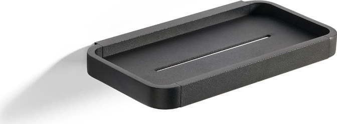 Černá nástěnná koupelnová polička Rim - Zone