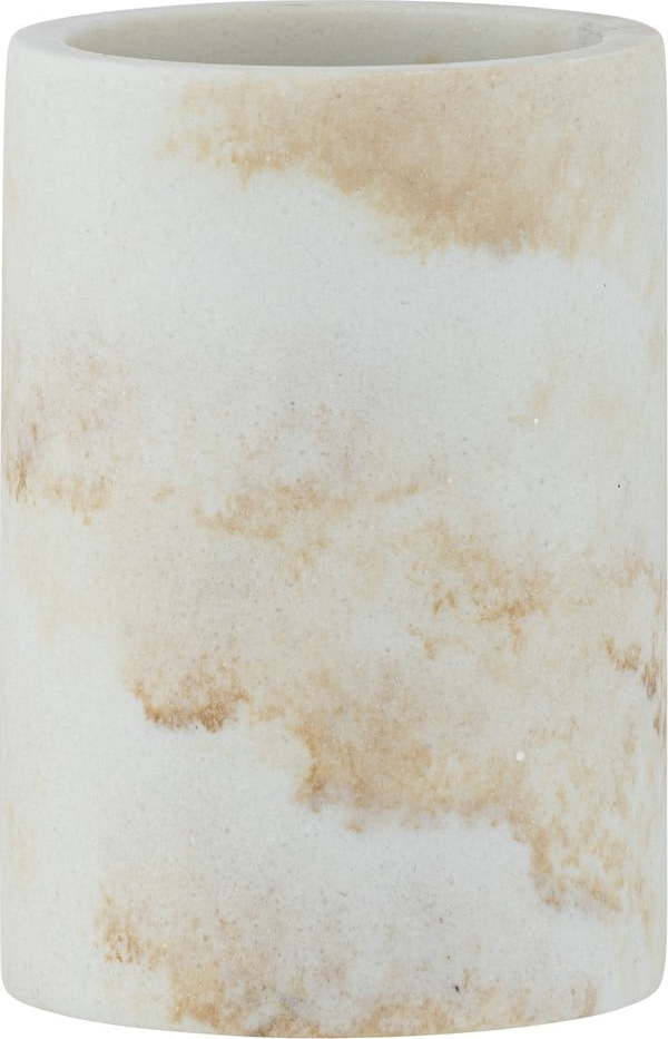 Bílý kelímek na zubní kartáčky z polyresinu Odos – Wenko